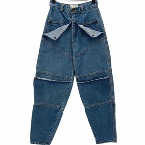 Vintage 80s Express Snap Flap Pocket Hi-Rise Jeans